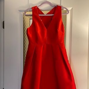 Red A-Line Maeve Dress from Anthropologie